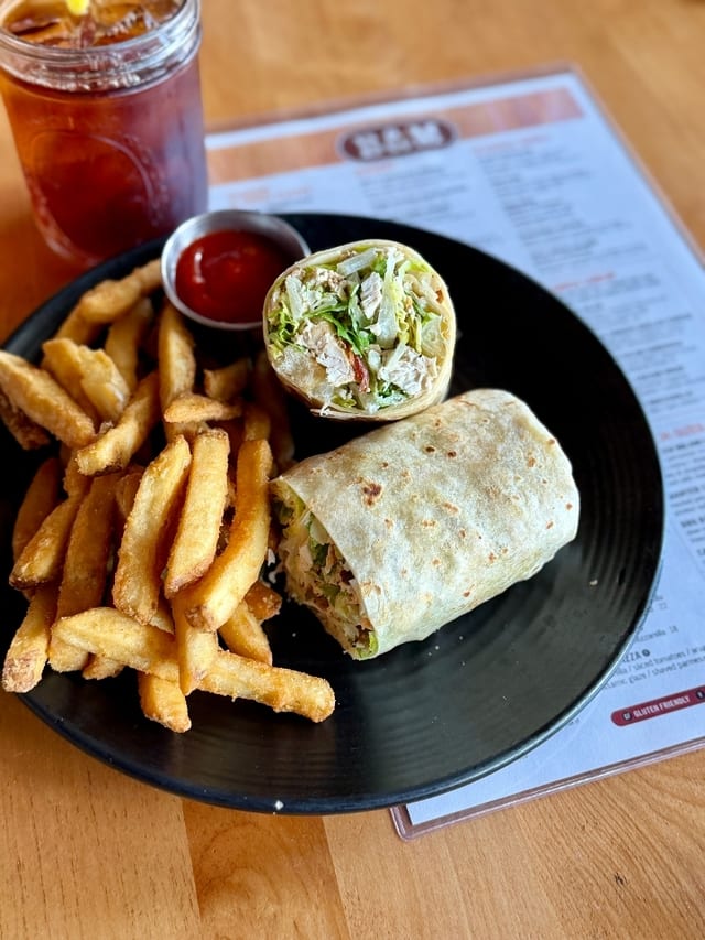Chicken Caesar Wrap.