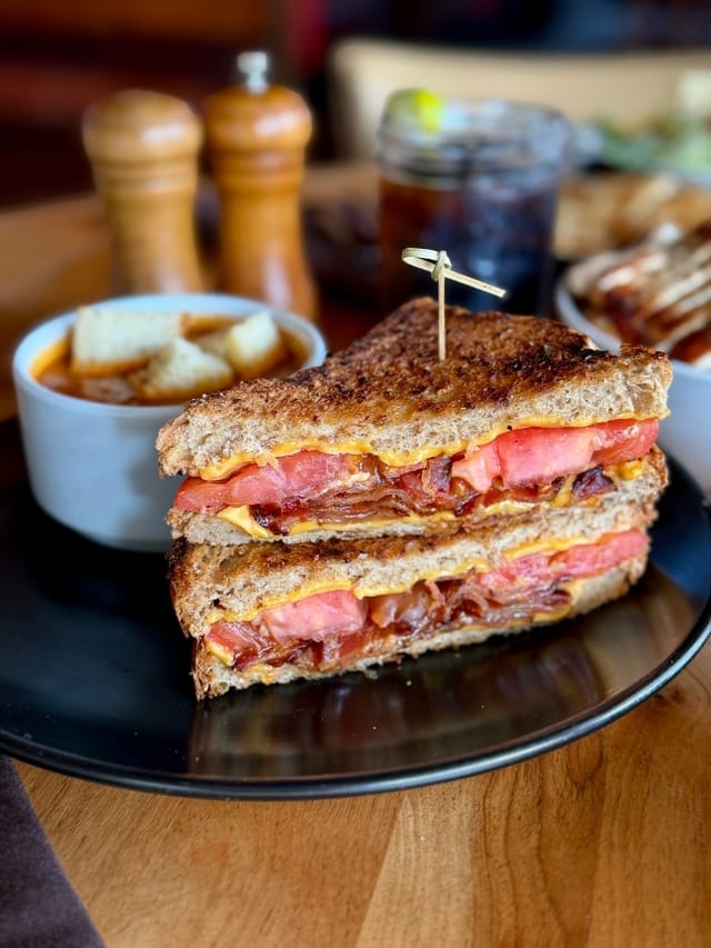 Bacon & Tomato Grilled Cheese.