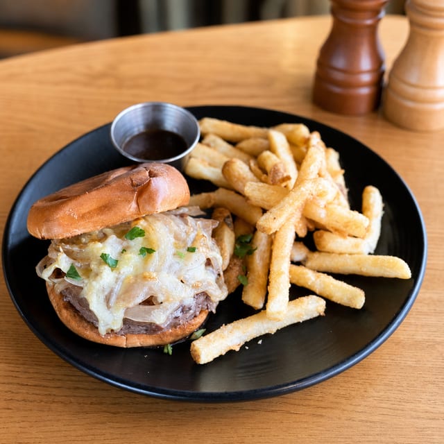 French Onion Burger.